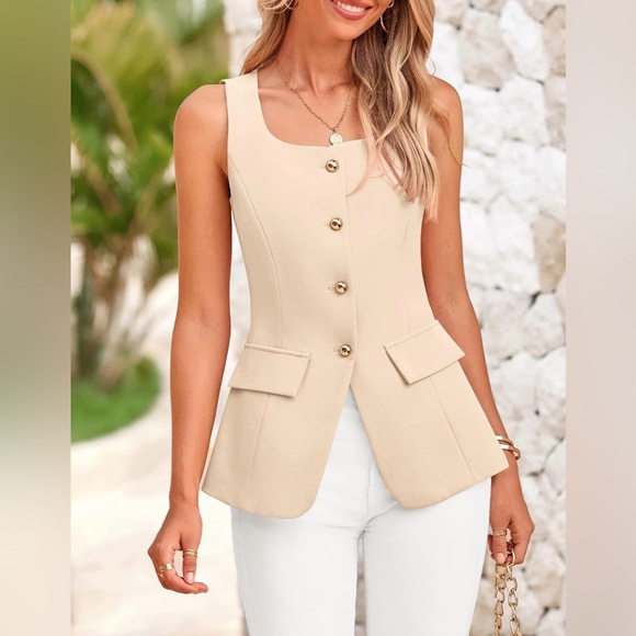 BTFBM Jackets & Blazers - BTFBM Sleeveless Suit Vest